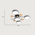 Elegante, moderne Deckenlampe mit handgefertigten Details