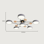 Elegante, moderne Deckenlampe mit handgefertigten Details