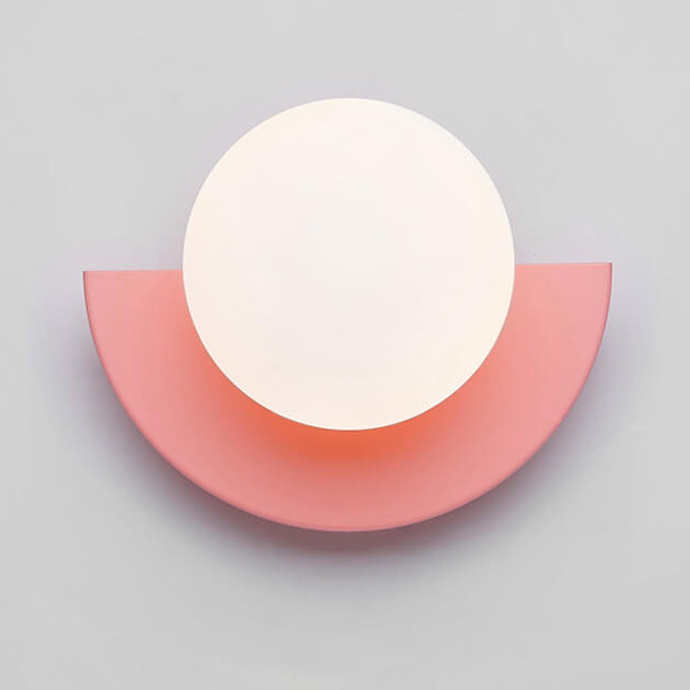 Modern Wall Sconce Colorful Spherical Semi-Circular Lamp