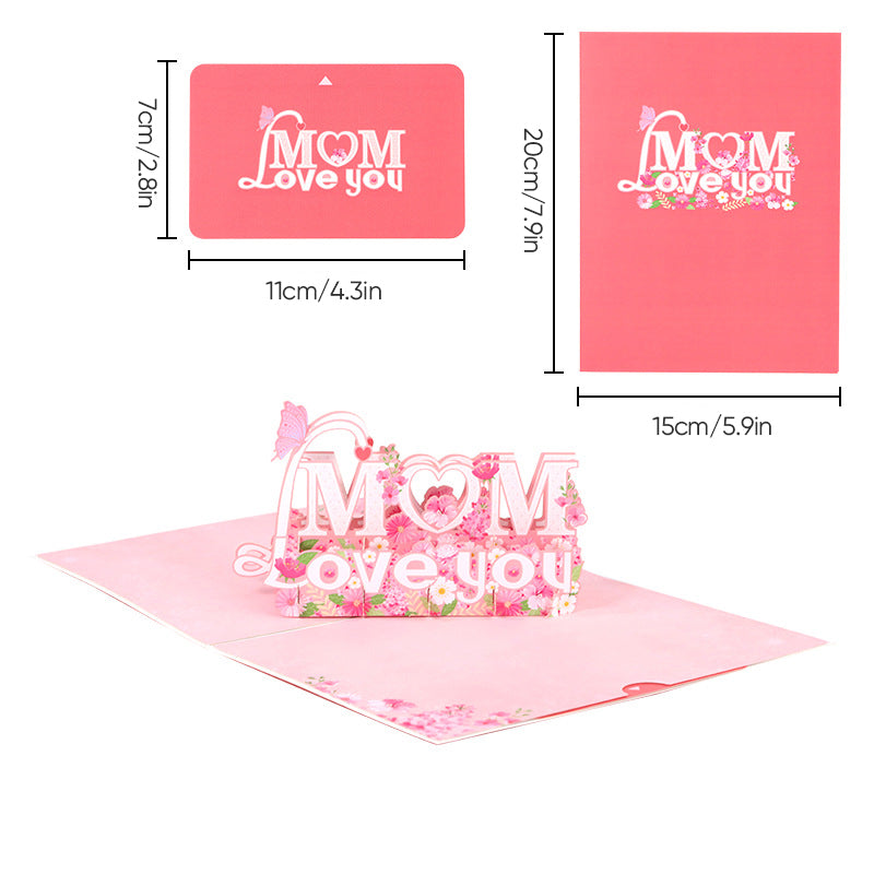 Beautiful 3D pop-up card Mother's Day gift