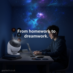 Fascynujący obracający się projektor galaktyki 360°