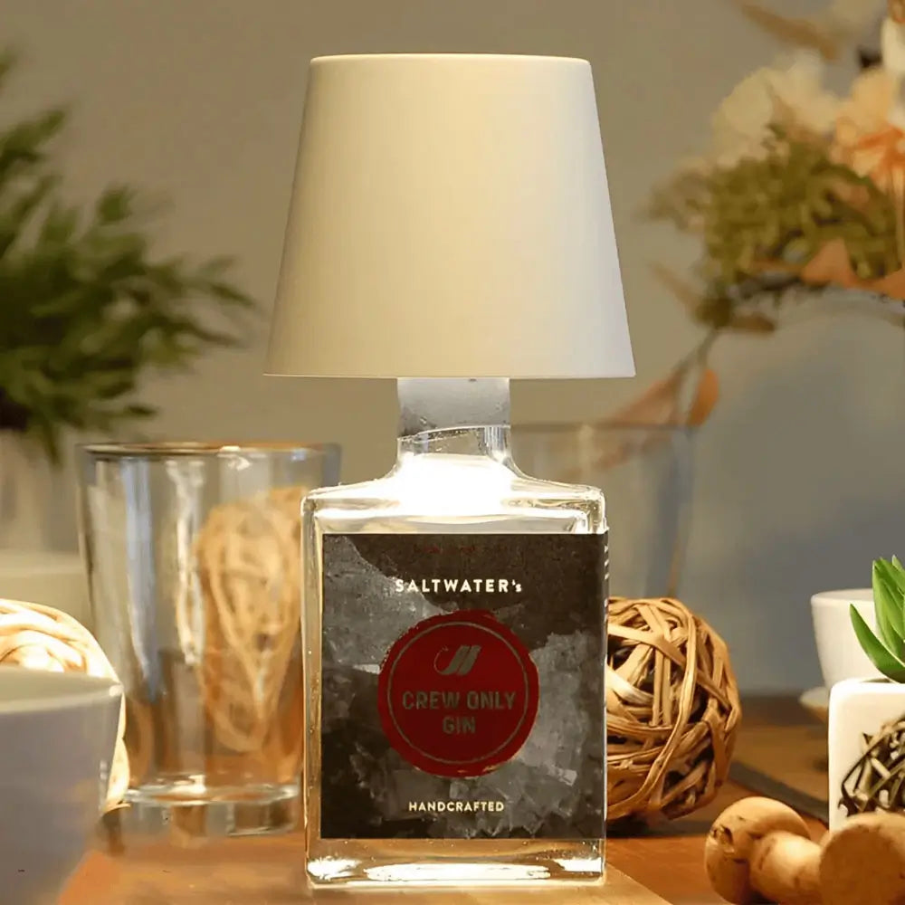 Decorative mood rechargeable LED bottle lamp