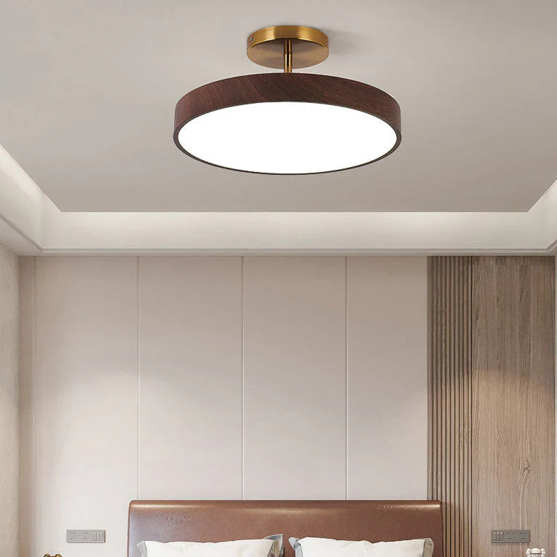 Okrągła Półwpuszczana Lampa Sufitowa LED Design Skandynawski