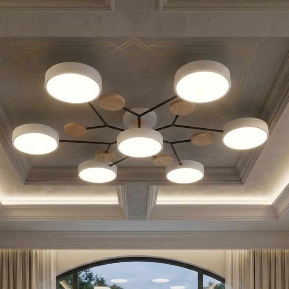 Lampada da soffitto elegante e moderna con finiture fatte a mano