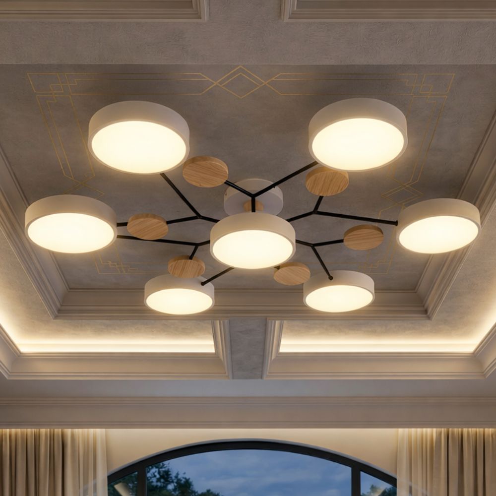Lampada da soffitto elegante e moderna con finiture fatte a mano