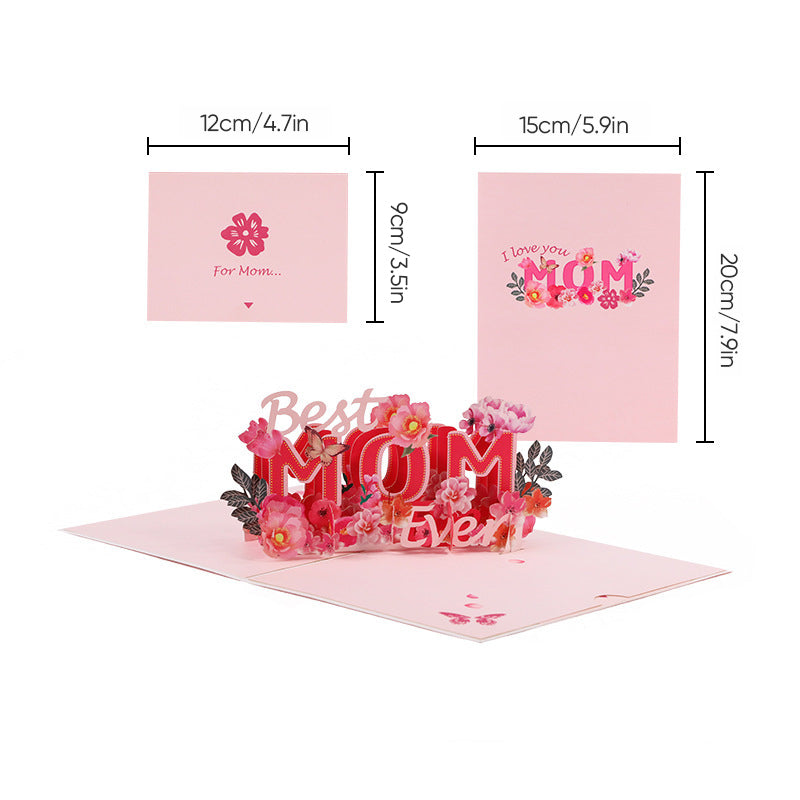 Beautiful 3D pop-up card Mother's Day gift