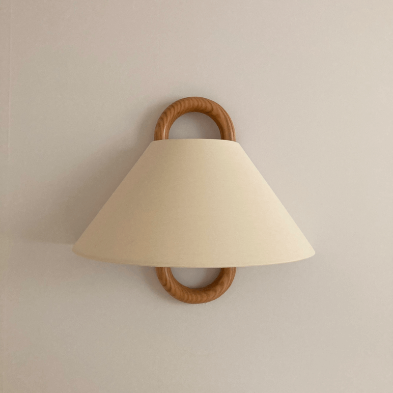 Applique murale plissée semi-circulaire, lampe murale moderne