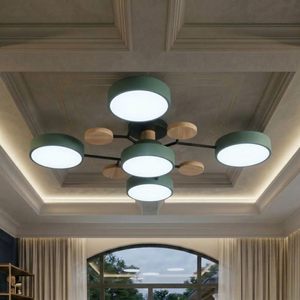 Lampada da soffitto elegante e moderna con finiture fatte a mano