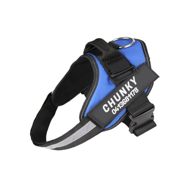 Praktyczna trwała spersonalizowana uprząż dla psa