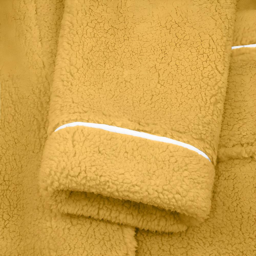 Peignoir unisexe polyvalent avec col châle, ceinture à la taille et poches