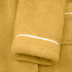 Peignoir unisexe polyvalent avec col châle, ceinture à la taille et poches