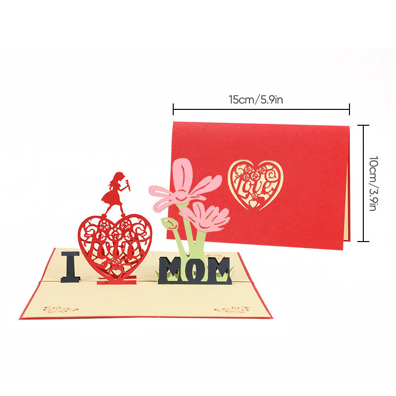 Beautiful 3D pop-up card Mother's Day gift