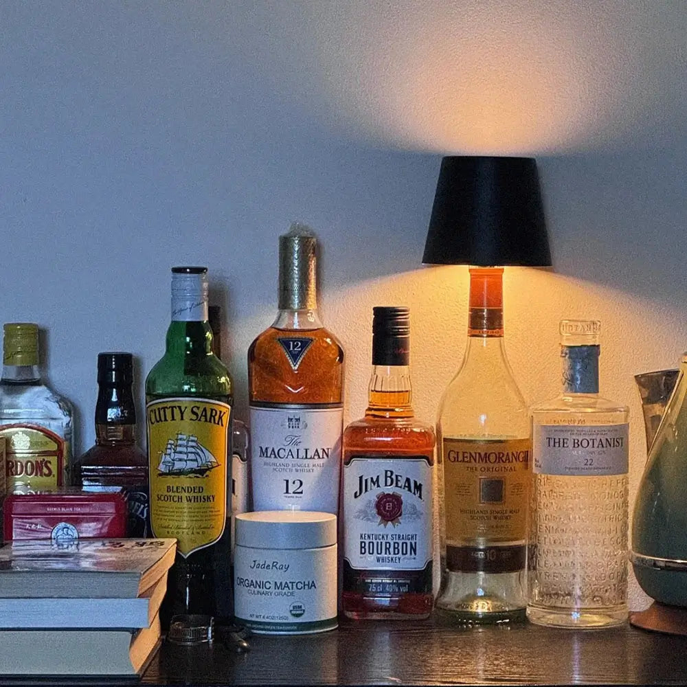 Dekorative stimmungsvolle akkubetriebene LED-Flaschenlampe