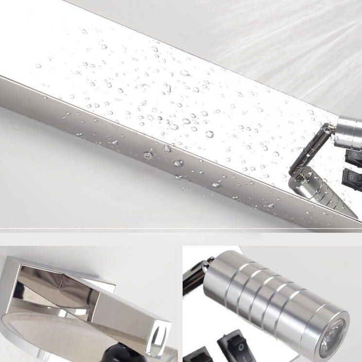 Artistic lightweight luxury 1-light stainless steel wall lamp