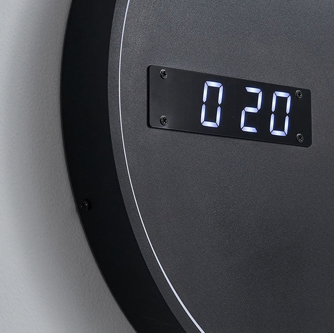 Futurystyczny kinkiet LED z motywem księżyca, astronauty i zegara