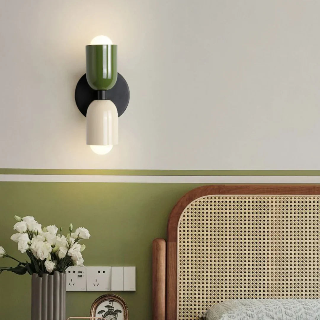 Elegante beidseitige skandinavische LED-Wandleuchte