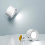 Wireless adjustable wall lamp with magnetic mount and 360° rotation
