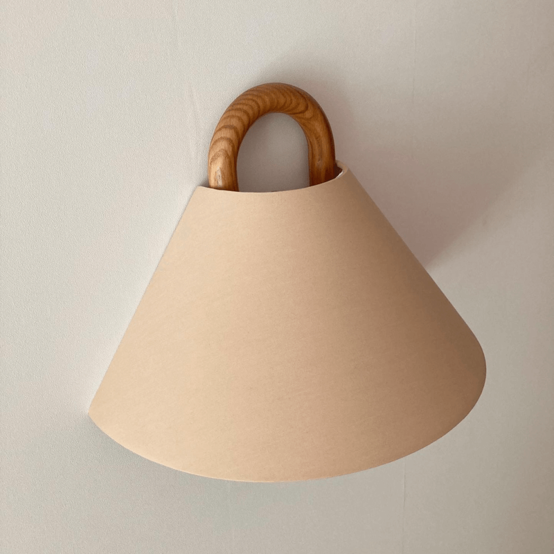 Kinkiet półokrągły plisowany nowoczesna lampa ścienna