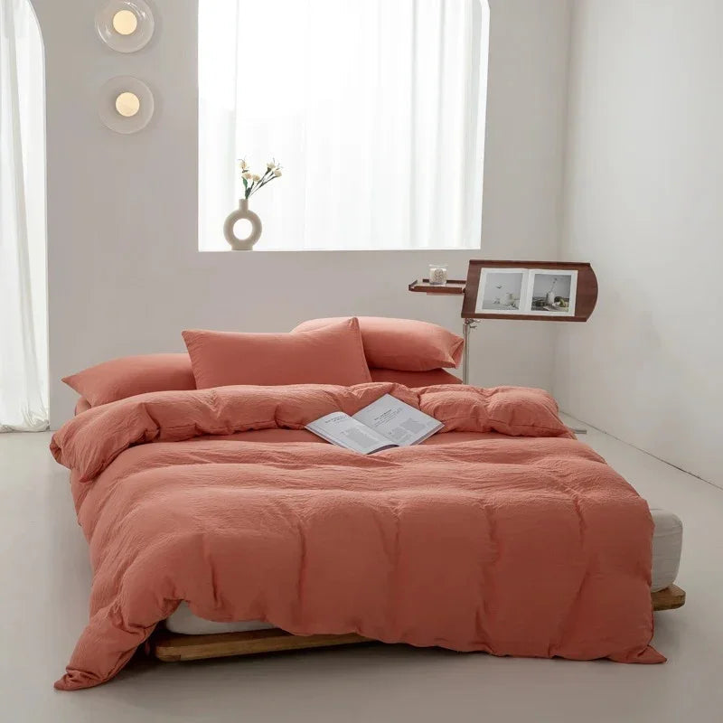 Set elegante di trapunta e federe