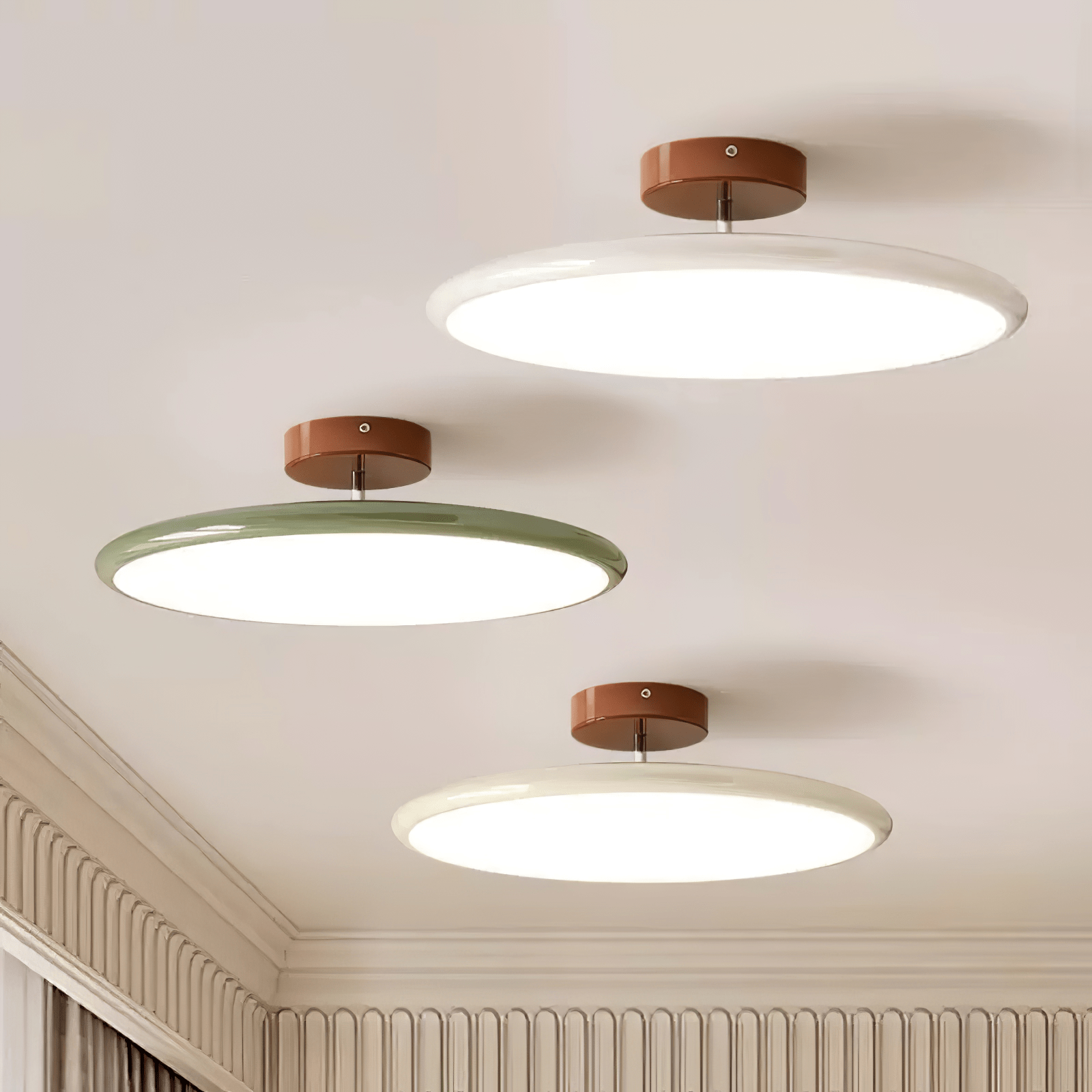 Okrągła Smukła Lampa Sufitowa LED Oprawa Natynkowa