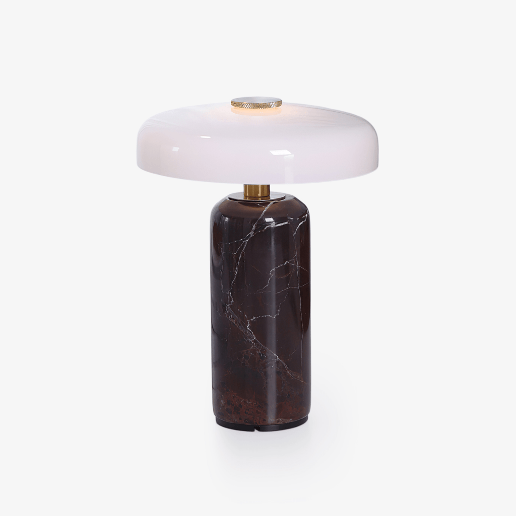 Lampada da tavolo moderna con base in marmo e controllo touch LED