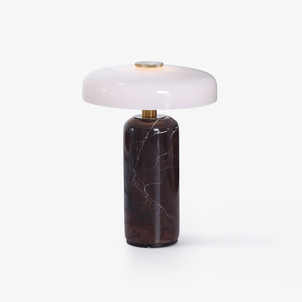 Lampada da tavolo moderna con base in marmo e controllo touch LED