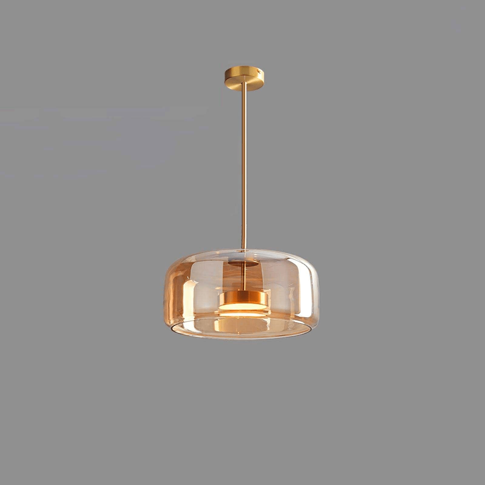 Modern Nordic pendant ceiling lamp black glass style