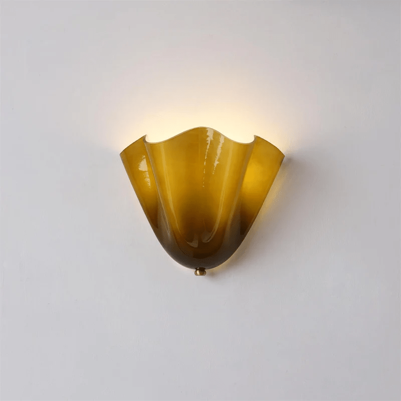 Zeitgenössische LED-Wandleuchte in Blütenblattform