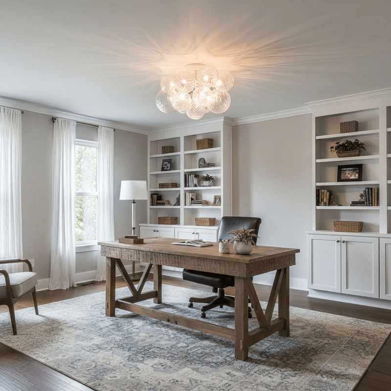 Spirava designerska szklana kula lampa sufitowa