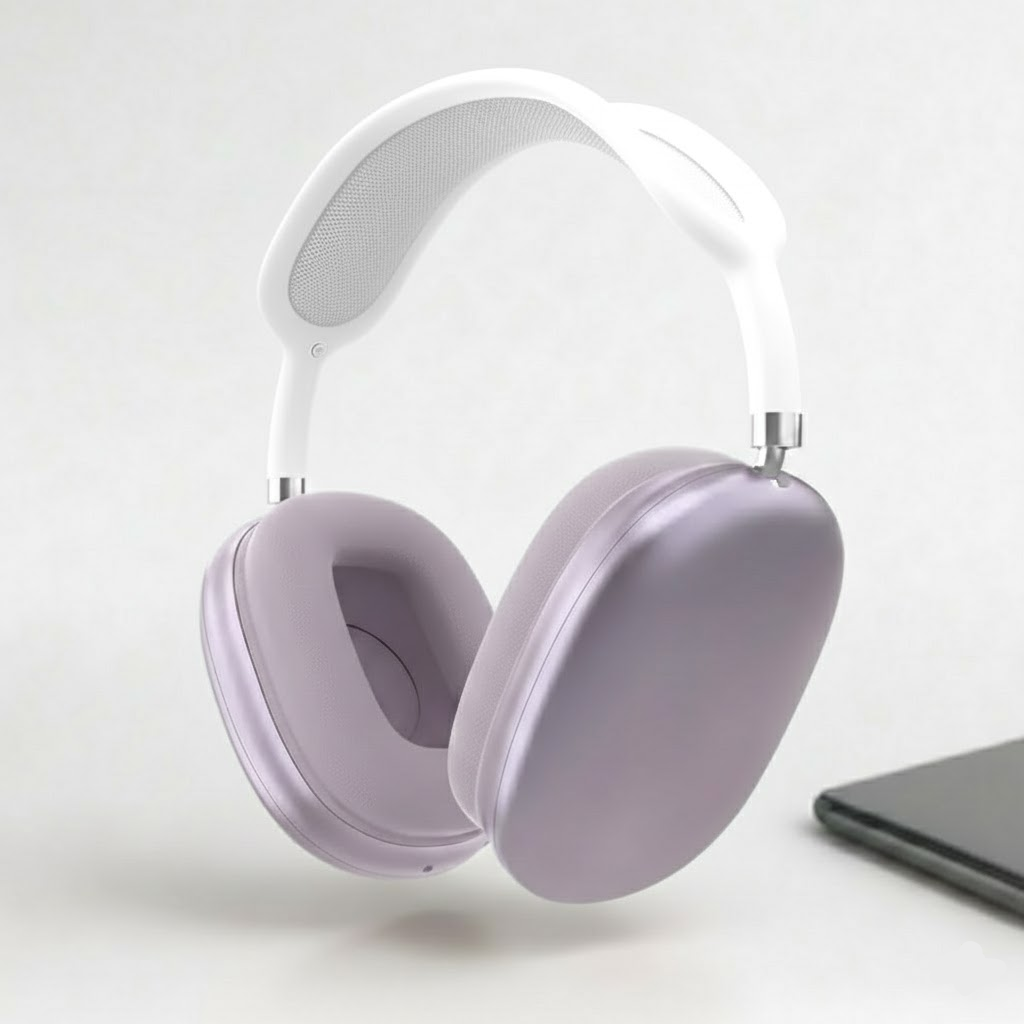 Draadloze Bluetooth-hoofdtelefoon met ingebouwde microfoon
