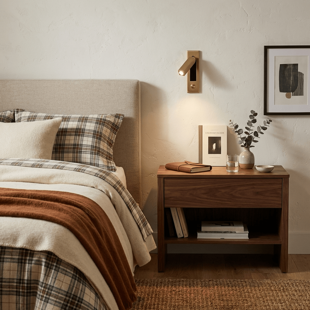 Adjustable Wall Lamp for Reading with LED Backlight