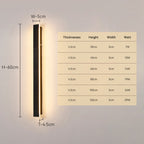 Modern outdoor wall-mounted LED lamp