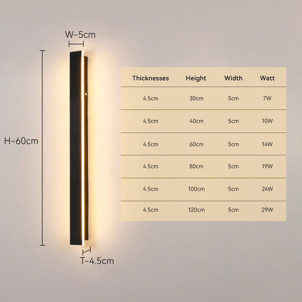 Modern outdoor wall-mounted LED lamp