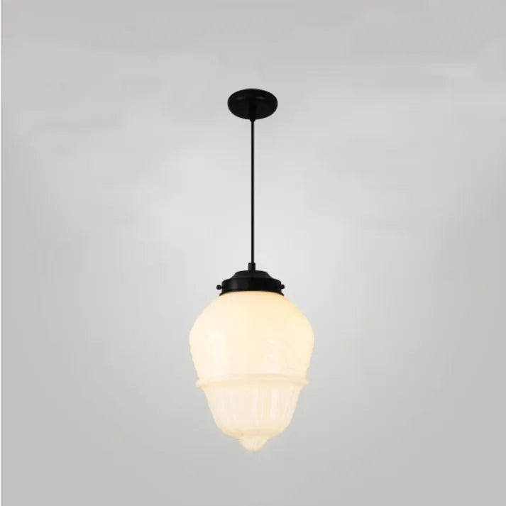 Geometryczna Lampa Wisząca ze Szkła Delikatne Oświetlenie do Wnętrz