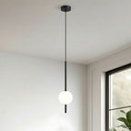Minimalist Scandinavian-style LED ceiling pendant lamp with adjustable length