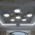 Elegante, moderne Deckenlampe mit handgefertigten Details