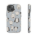 Étui de téléphone de protection durable avec motif d’empreintes de patte