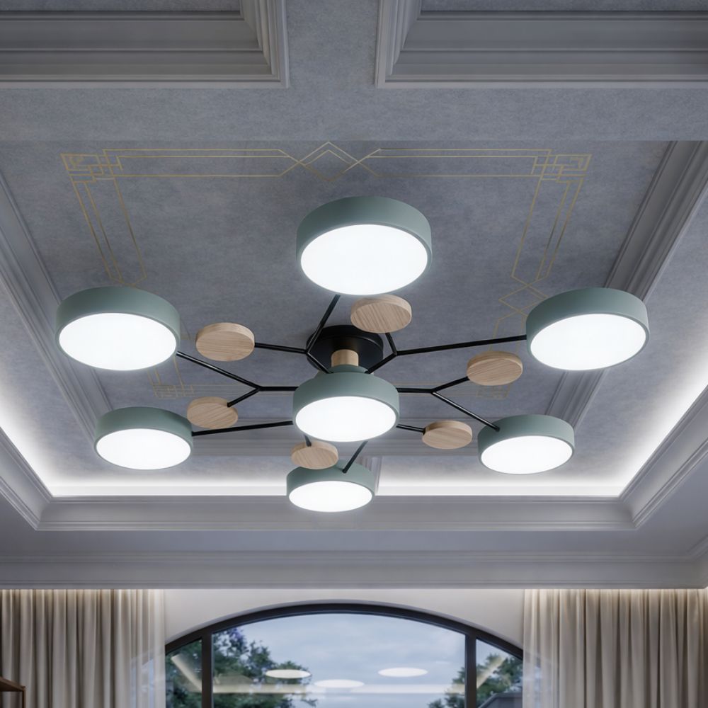 Lampada da soffitto elegante e moderna con finiture fatte a mano