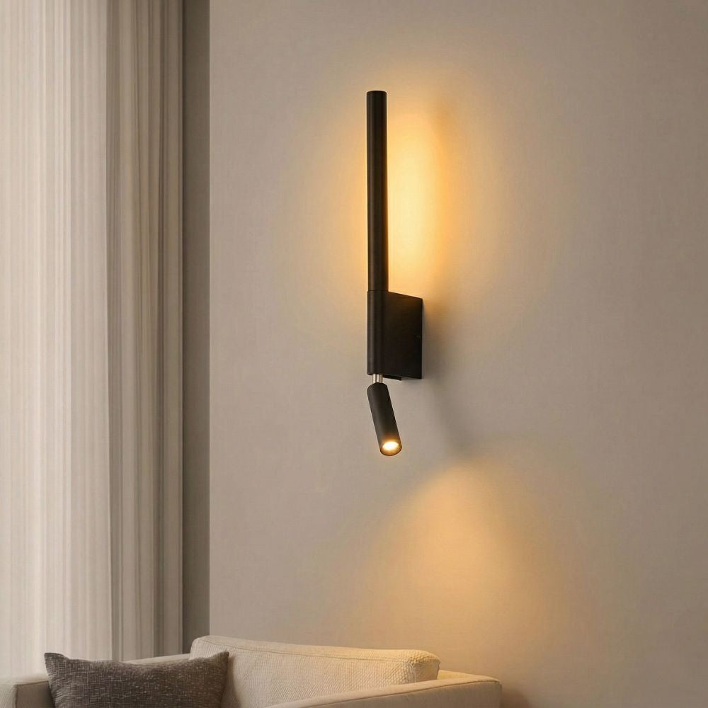 Applique LED con effetto doppio flusso luminoso per ambienti abitativi
