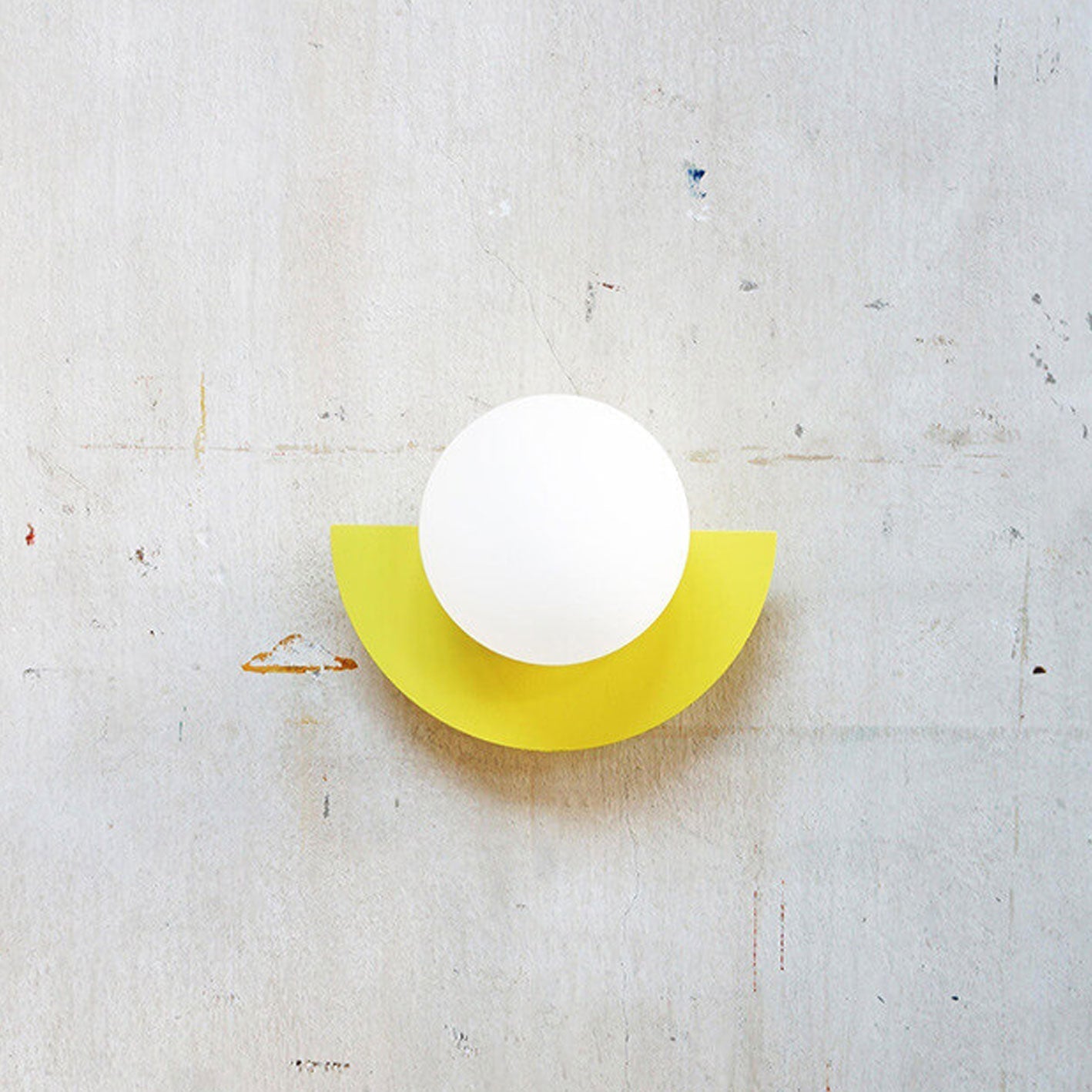 Modern Wall Sconce Colorful Spherical Semi-Circular Lamp