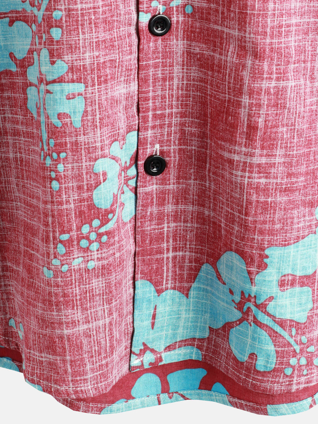 Camicia Estiva da Uomo in Stile Hawaiano con Motivo Floreale e Maniche Corte