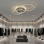 Lampada da soffitto LED rotonda, moderna e nera da incasso – illuminazione per interni