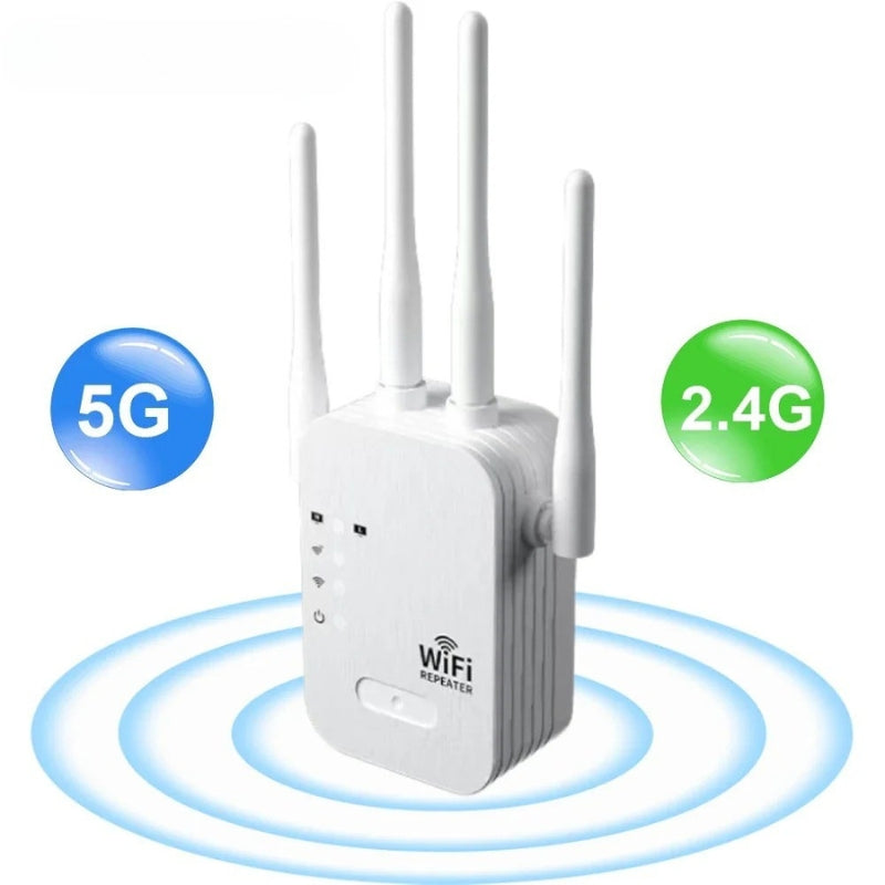 Amplificatore di segnale WiFi dual band 5G e 2,4G per casa e giardino