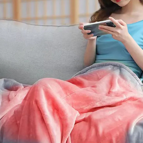 Accogliente coperta riscaldata portatile ricaricabile per casa e viaggio