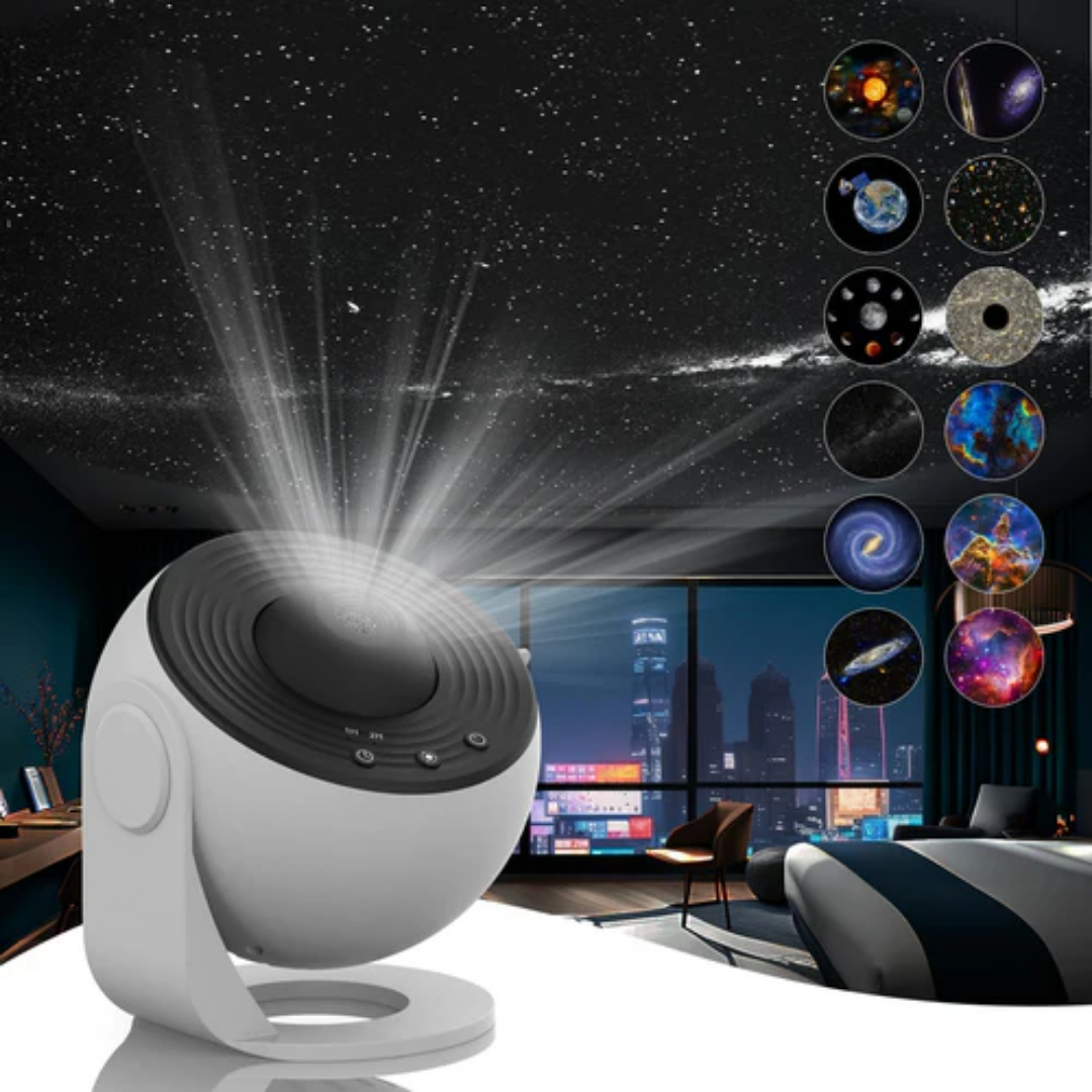 Oszałamiający galaktyką projektor nocnego nieba 360°