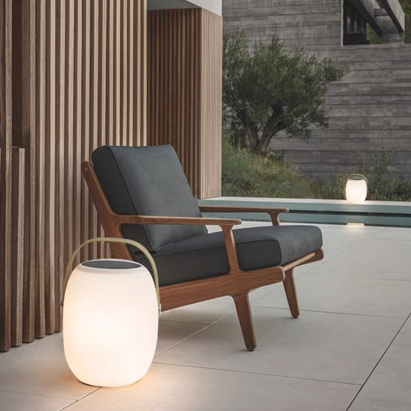 Solarny przenośny kosz LED lampa Wodoodporne oświetlenie zewnętrzne
