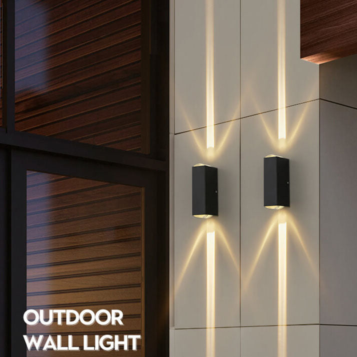 Lampada da parete LED illuminazione esterna impermeabile moderna rettangolare