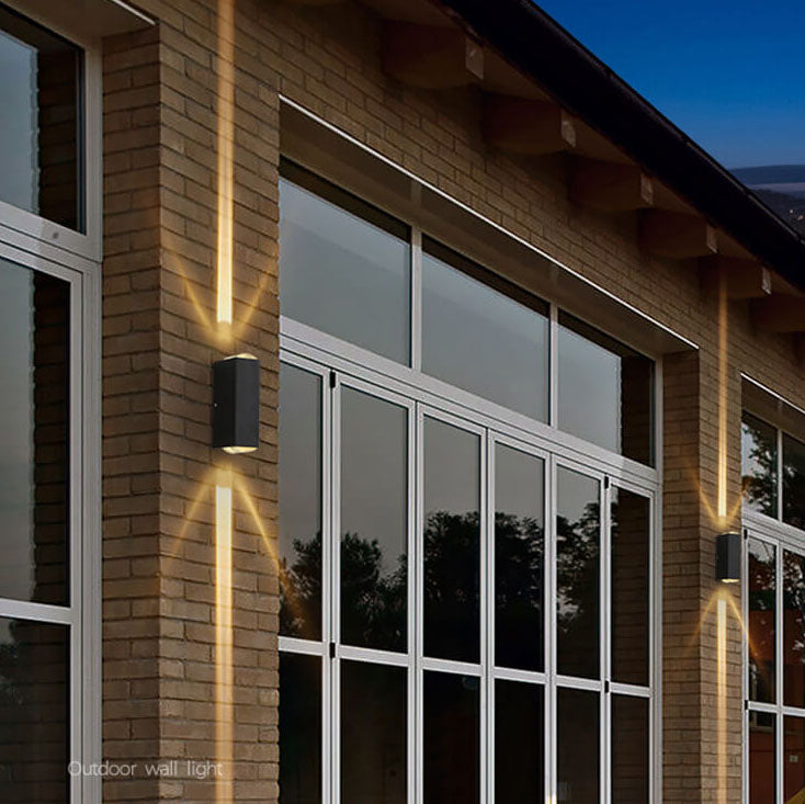 Elegante wasserdichte LED-Wandleuchte für den Außenbereich – modernes rechteckiges Design
