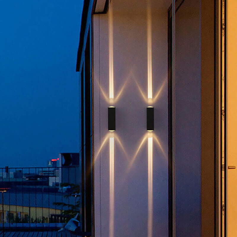 Lampada da parete LED illuminazione esterna impermeabile moderna rettangolare