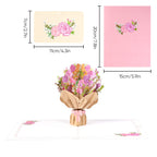 Belle carte pop-up 3D cadeau pour la Fête des Mères